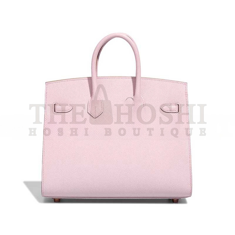 H**me5 BIRKIN 25 EPSOM ROSE-GOLD HARDWARE ROSE SAKURA 635247 (25*20*13cm) Master Quality
